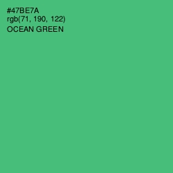 #47BE7A - Ocean Green Color Image